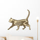 Cat Skeleton Wall Decal