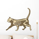 Cat Skeleton Wall Decal