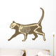 Cat Skeleton Wall Decal