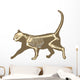 Cat Skeleton Wall Decal