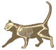 Cat Skeleton Wall Decal