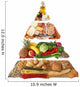 Food Pyramid White Wall Decal