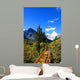 The road leading to the snow mountain Wall Mural