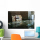 Trash Flooded Alley Wall Decal