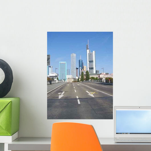 Frankfurt Skyline Wall Decal Design 1