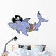 Pirate Shark Wall Decal