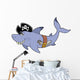 Pirate Shark Wall Decal