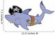 Pirate Shark Wall Decal