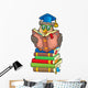 Reading Owl Teacher Books Wall Decal