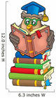 Reading Owl Teacher Books Wall Decal