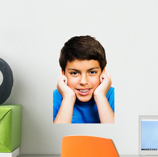 Portrait Boy Smiling Wall Decal