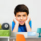 Portrait Boy Smiling Wall Decal