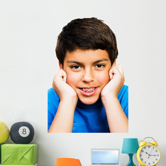 Portrait Boy Smiling Wall Decal