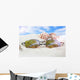 Sunglasses Beach with Seashells Wall Decal Design 1