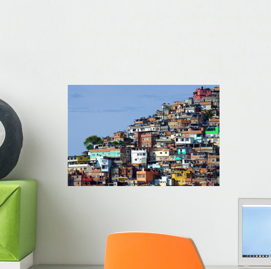 Brazilian Favela Rio Janeiro Wall Decal