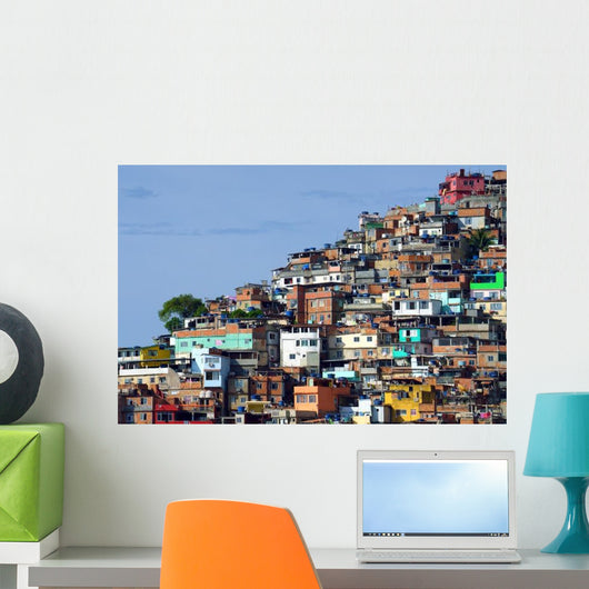 Brazilian Favela Rio Janeiro Wall Decal