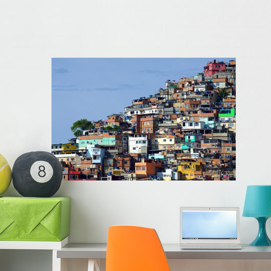 Brazilian Favela Rio Janeiro Wall Decal