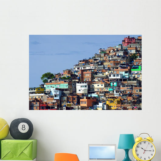 Brazilian Favela Rio Janeiro Wall Decal
