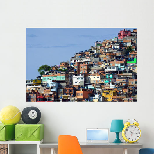 Brazilian Favela Rio Janeiro Wall Decal