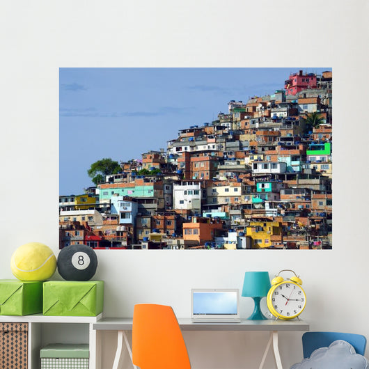 Brazilian Favela Rio Janeiro Wall Decal