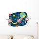 Astronaut Cartoon Moon Wall Decal
