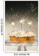 Cupcakes with Sparklers Wall Decal