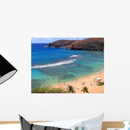 Snorkeling and Sunbathing Hanauma Wall Decal