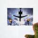 Plane Passes Overhead Wall Decal