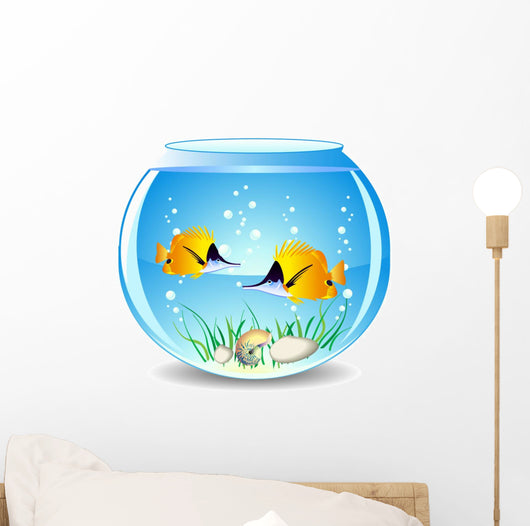 Vector Fishes Aquarium Wall Decal