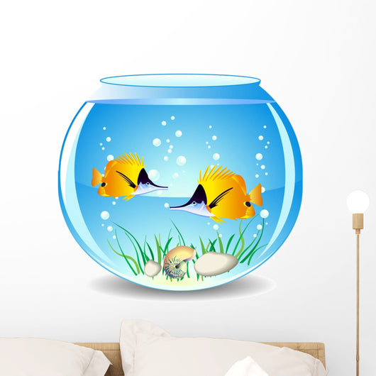 Vector Fishes Aquarium Wall Decal