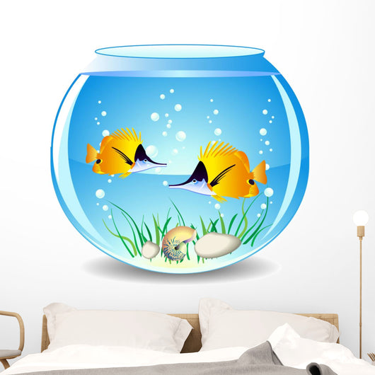 Vector Fishes Aquarium Wall Decal