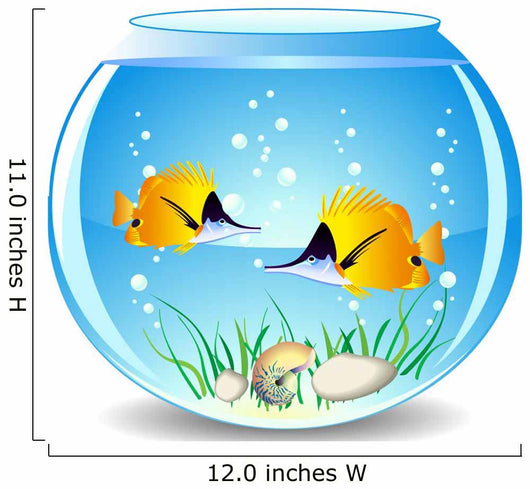 Vector Fishes Aquarium Wall Decal