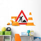 Cones under Construction Wall Decal