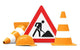 Cones under Construction Wall Decal