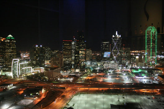 Dallas Skyline Night Wall Decal