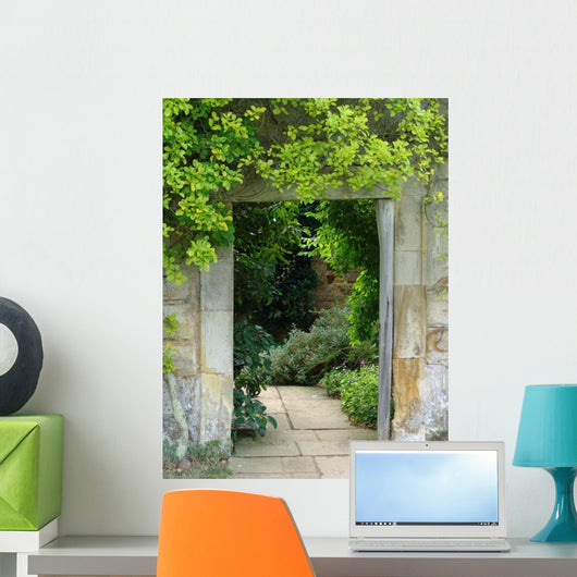 Framed Doorway Garden Wall Decal
