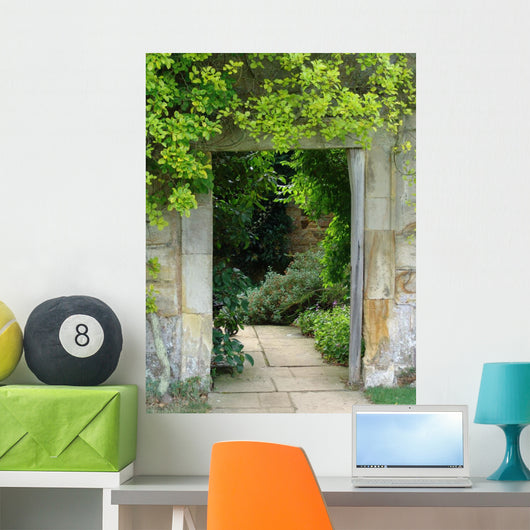 Framed Doorway Garden Wall Decal
