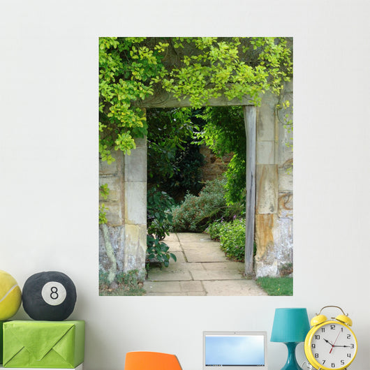 Framed Doorway Garden Wall Decal
