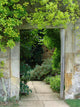 Framed Doorway Garden Wall Decal