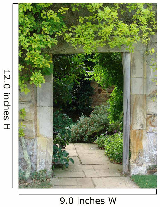 Framed Doorway Garden Wall Decal