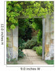 Framed Doorway Garden Wall Decal