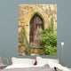 Arched Wooden Doorway Wall Decal