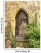 Arched Wooden Doorway Wall Decal