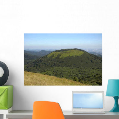 Puy-de-come Wall Decal shown on a wall