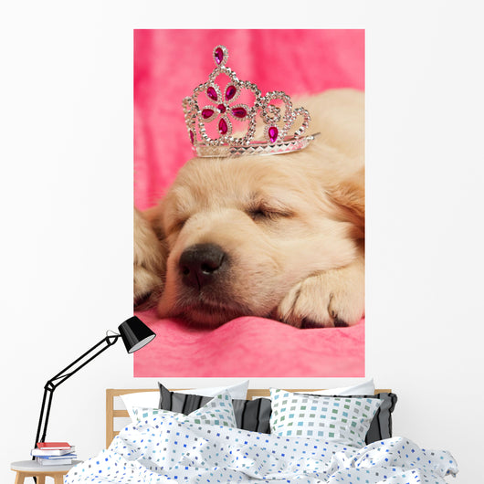 Golden Retriever Puppy Wall Decal Design 2