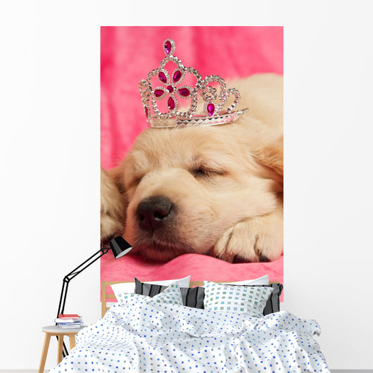 Golden Retriever Puppy Wall Decal Design 2