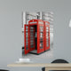 Red Telephone Booths London Wall Decal