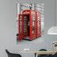 Red Telephone Booths London Wall Decal