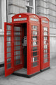Red Telephone Booths London Wall Decal