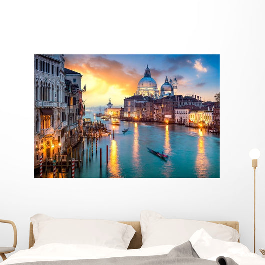 Venedig Bei Sonnenuntergang Wall Decal